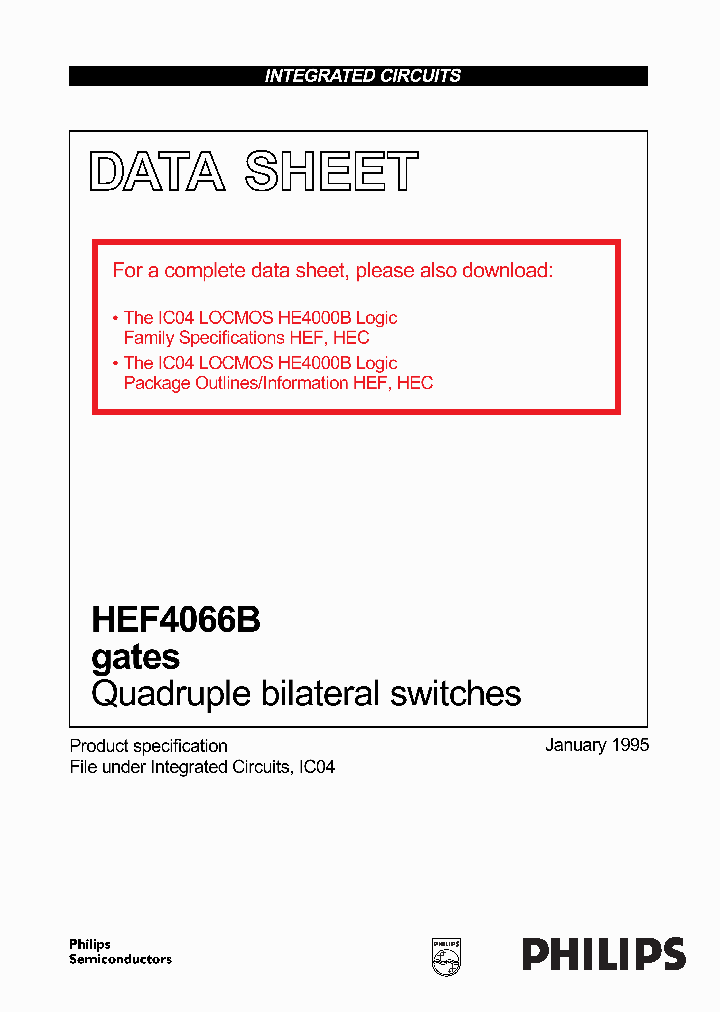 HEF4066B_152119.PDF Datasheet