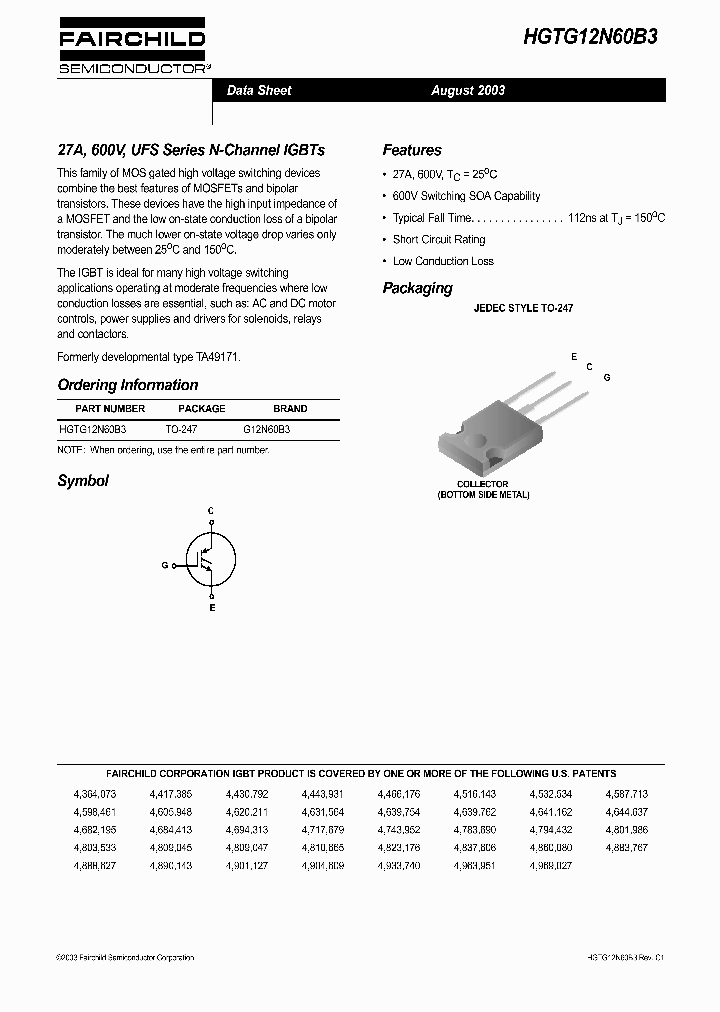 HGTG12N60B3_176515.PDF Datasheet