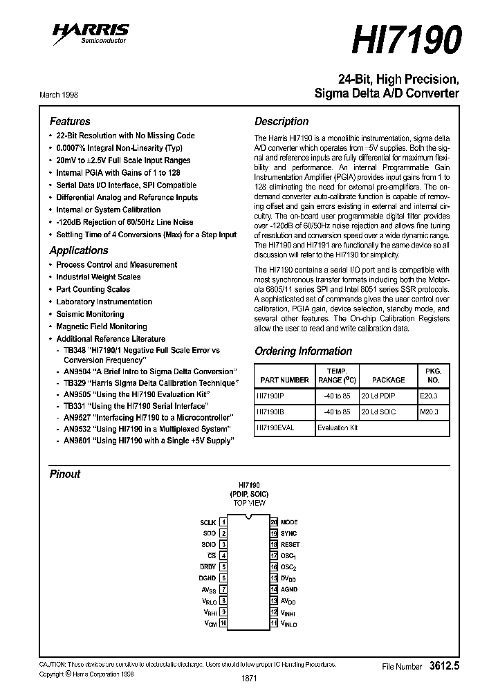 HI7190_168076.PDF Datasheet