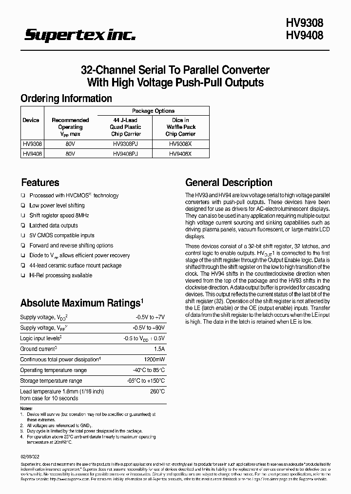 HV9308_183500.PDF Datasheet