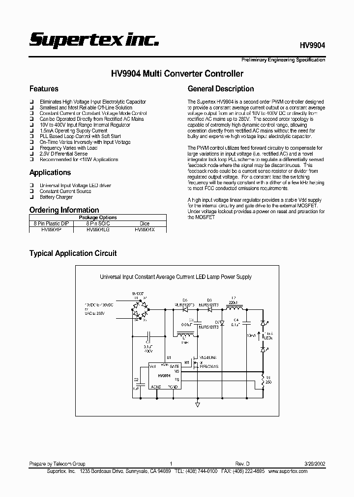 HV9904_56019.PDF Datasheet