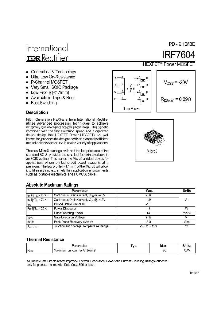 IRF7604_138824.PDF Datasheet