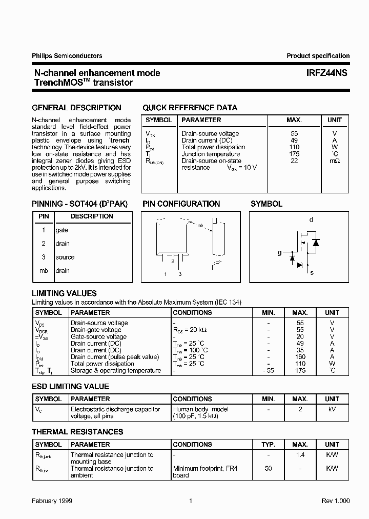 IRFZ44NS_146659.PDF Datasheet