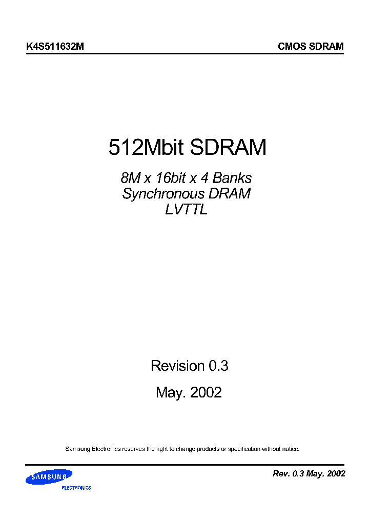 K4S511632M_195962.PDF Datasheet