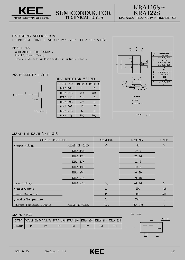 KRA116S_146092.PDF Datasheet