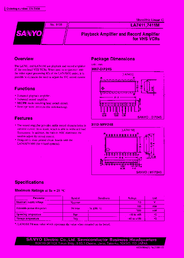 LA7411_27790.PDF Datasheet