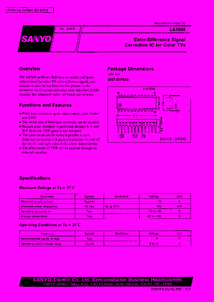 LA7698_185540.PDF Datasheet