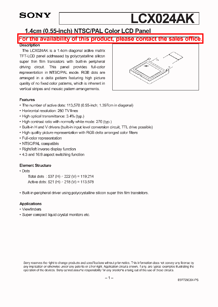 LCX024_49801.PDF Datasheet