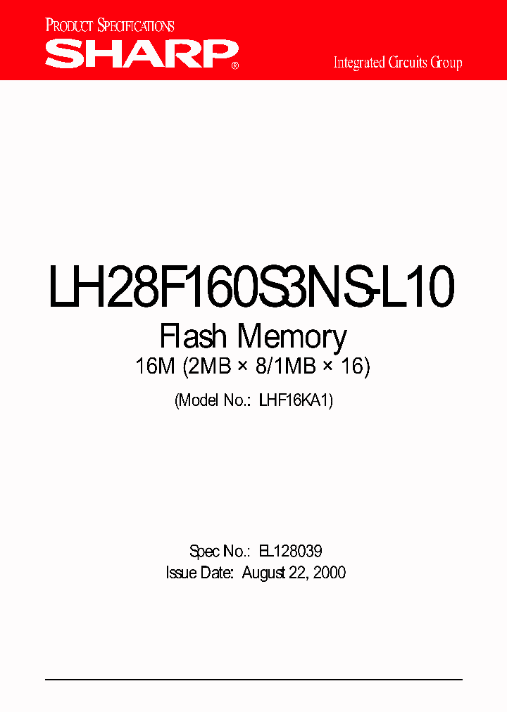 LH28F160S3NS-L10_127877.PDF Datasheet