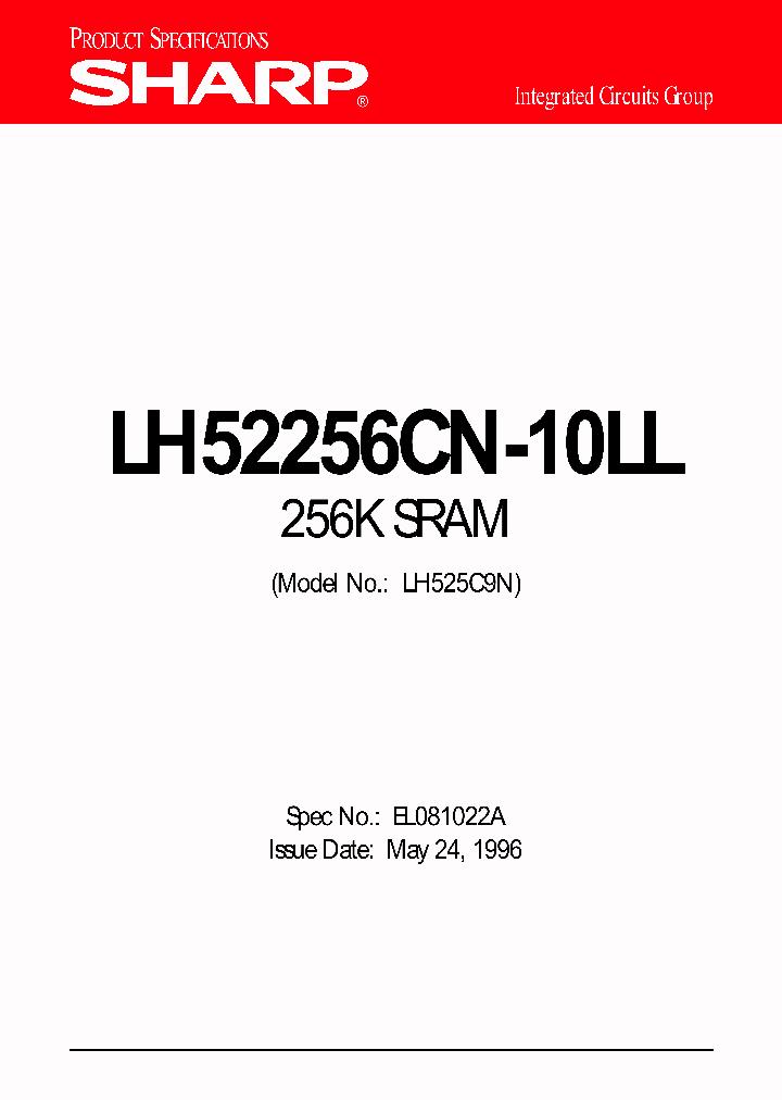 LH52256CN-10LL_130656.PDF Datasheet