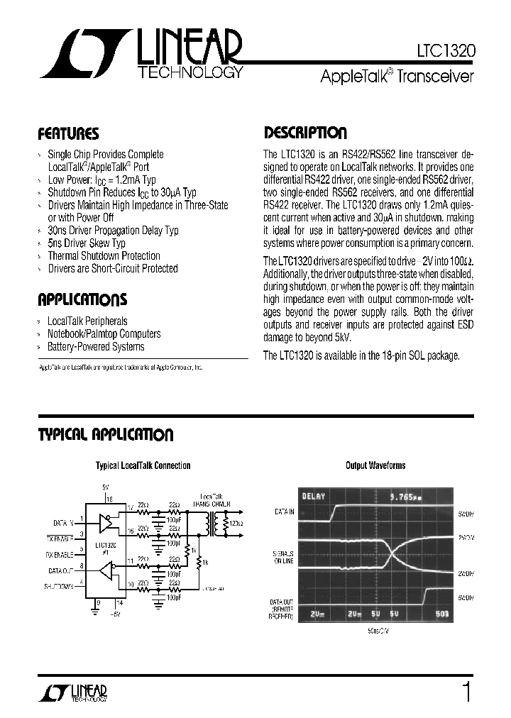 LTC1320_105933.PDF Datasheet