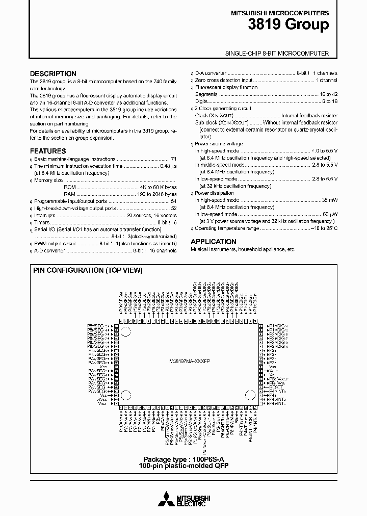 M38198ECFS_95121.PDF Datasheet