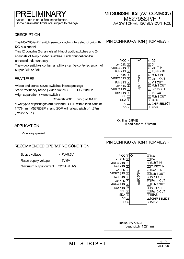M52795_195595.PDF Datasheet