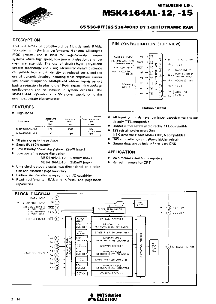 M5K4164AL-12_144004.PDF Datasheet