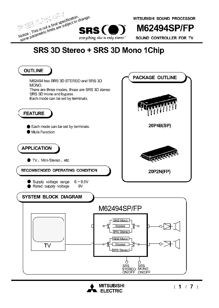 M62494FP_184581.PDF Datasheet