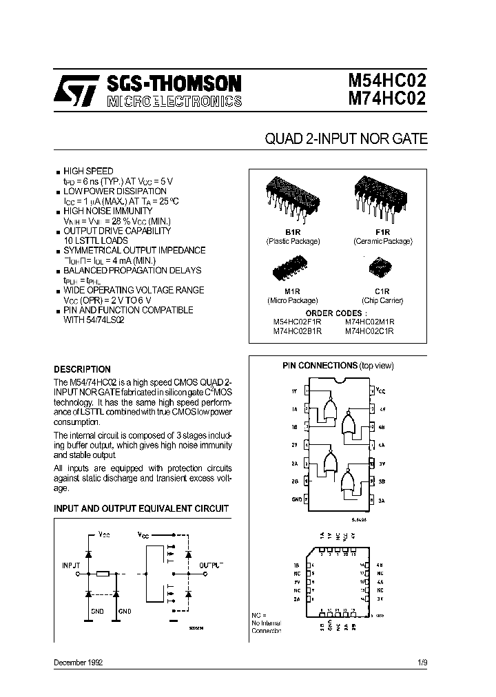 M74HC02B1R_18405.PDF Datasheet