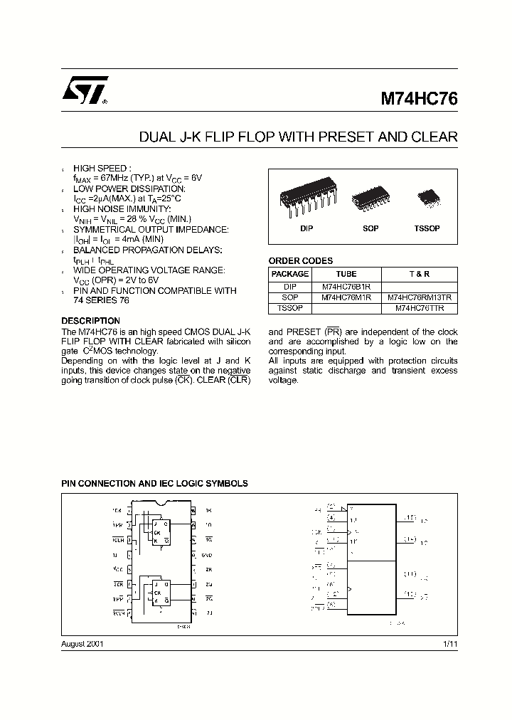 M74HC76-1_119170.PDF Datasheet