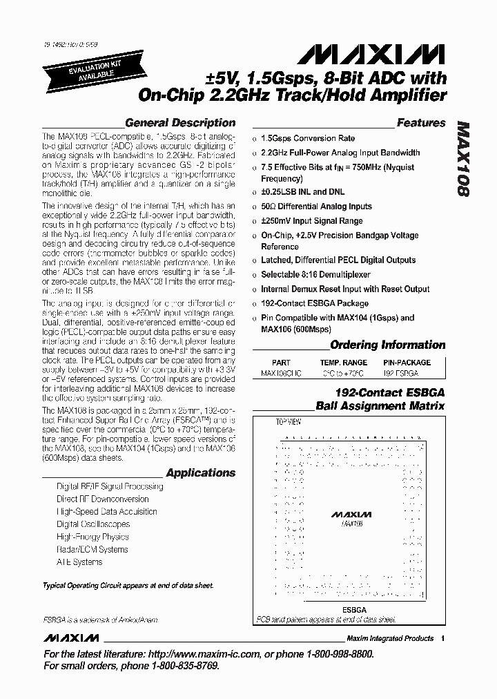 MAX108_2802.PDF Datasheet