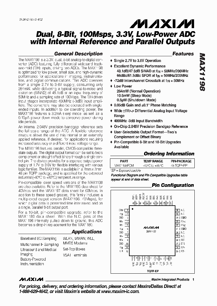 MAX1198_49961.PDF Datasheet