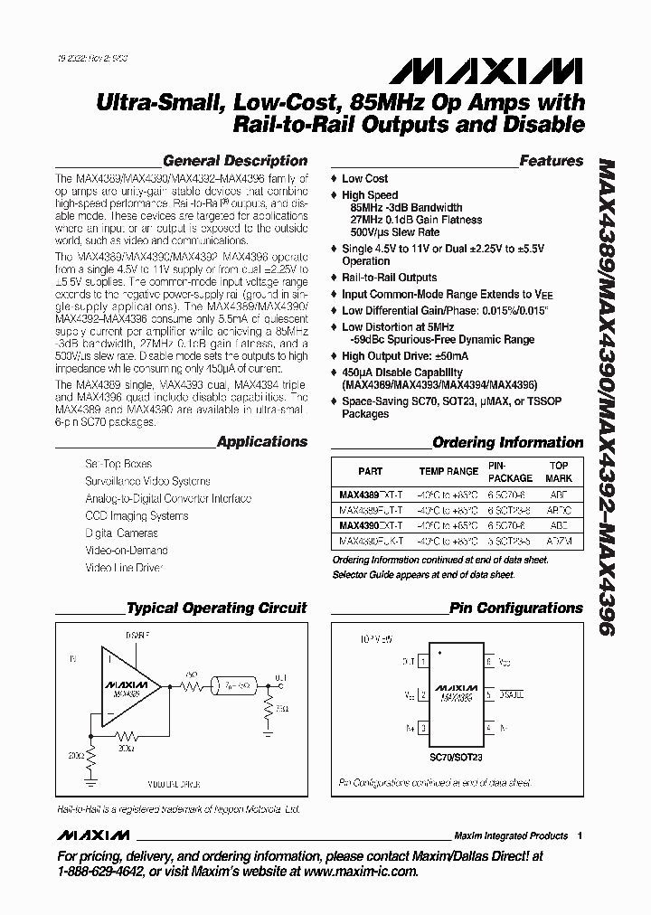 MAX4389_92928.PDF Datasheet