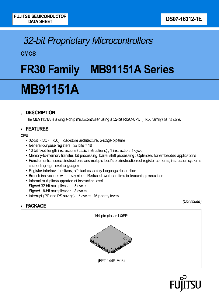 MB91151A_99622.PDF Datasheet