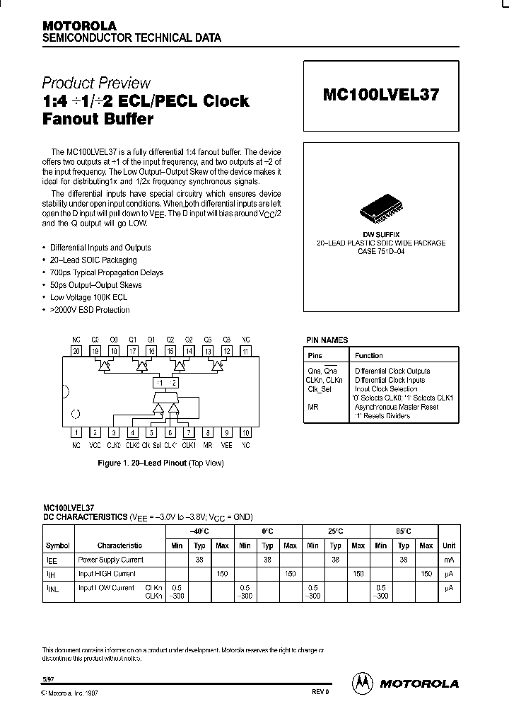 MC100LVEL37_84926.PDF Datasheet