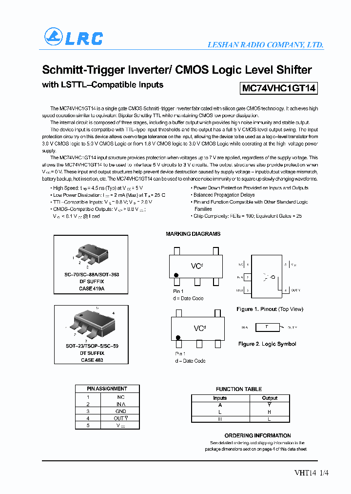 MC74VHC1GT14DFT2_184919.PDF Datasheet