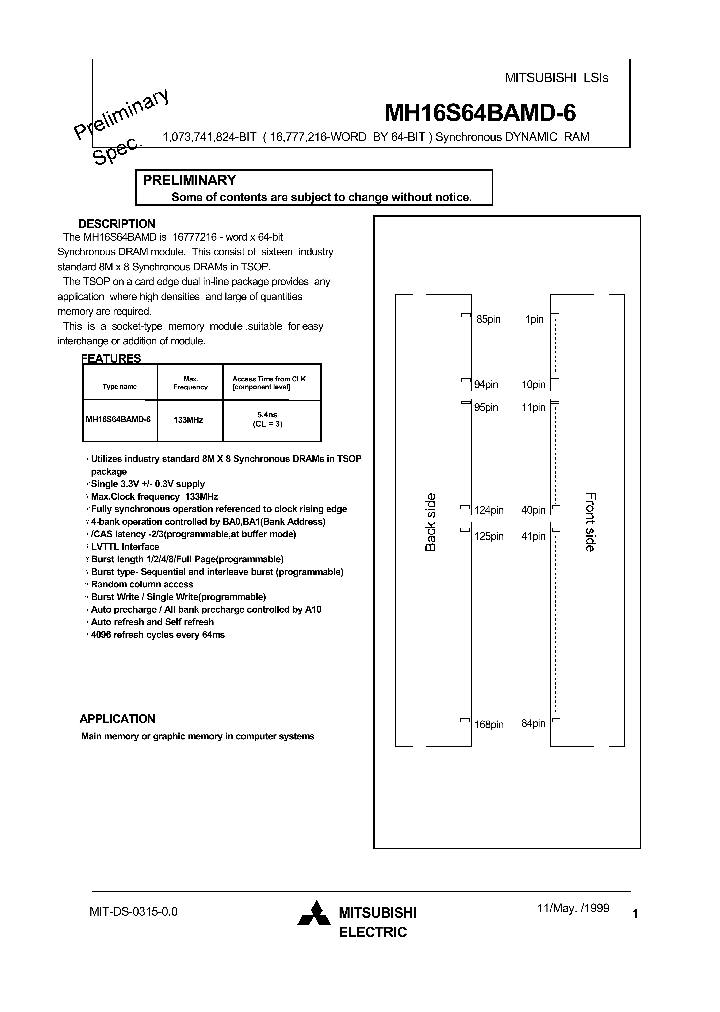 MH16S64BAMD-6_39306.PDF Datasheet
