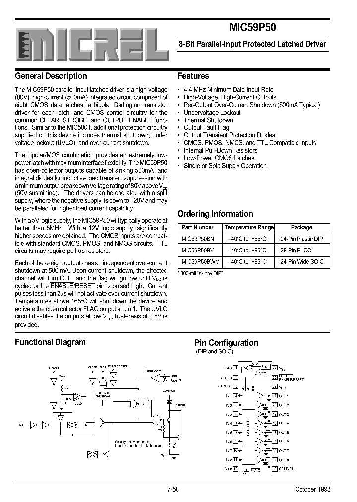 MIC59P50_120696.PDF Datasheet