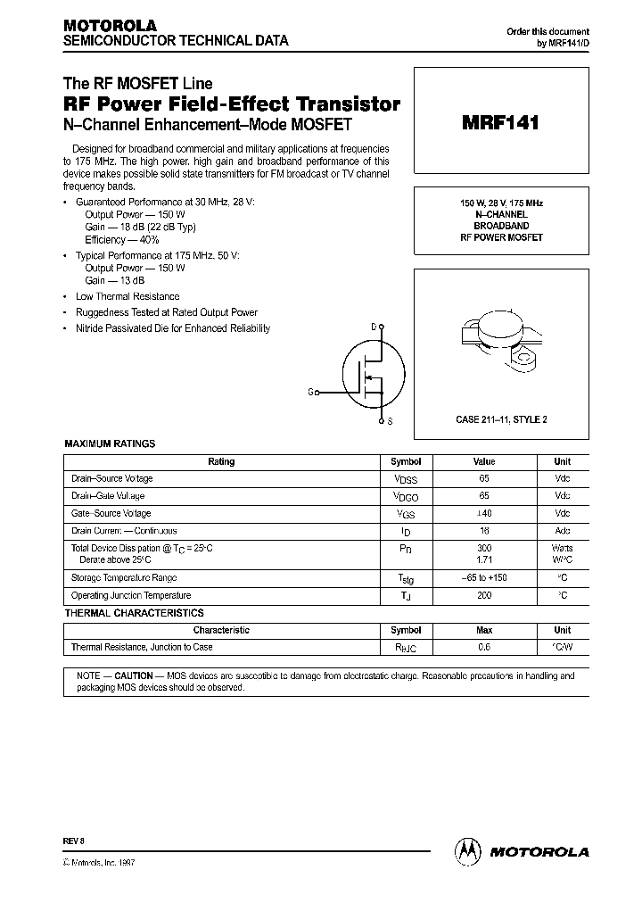 MRF141_41802.PDF Datasheet