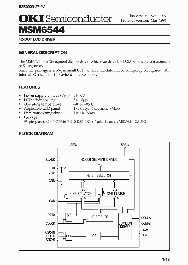 MSM6544_4352.PDF Datasheet