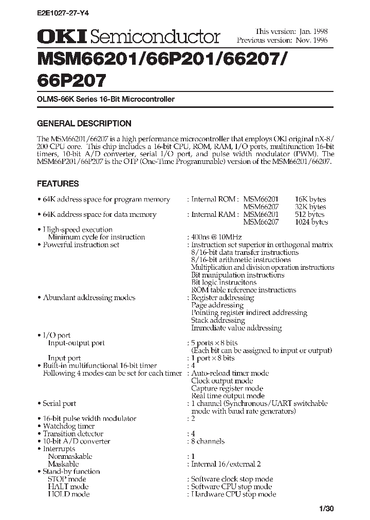 MSM66201_32910.PDF Datasheet