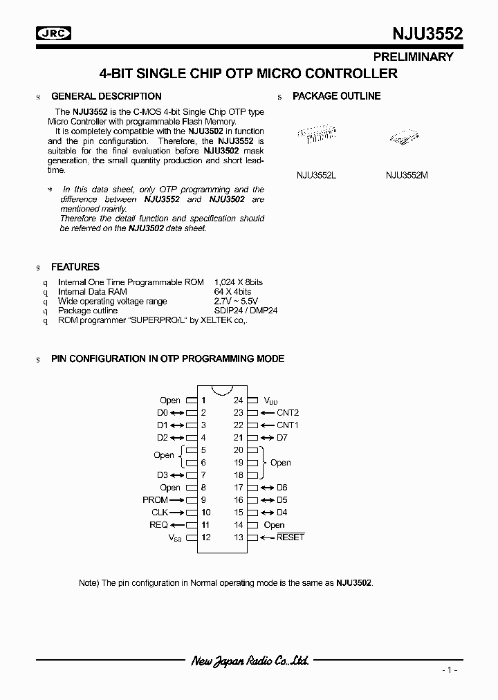 NJU3552_62539.PDF Datasheet