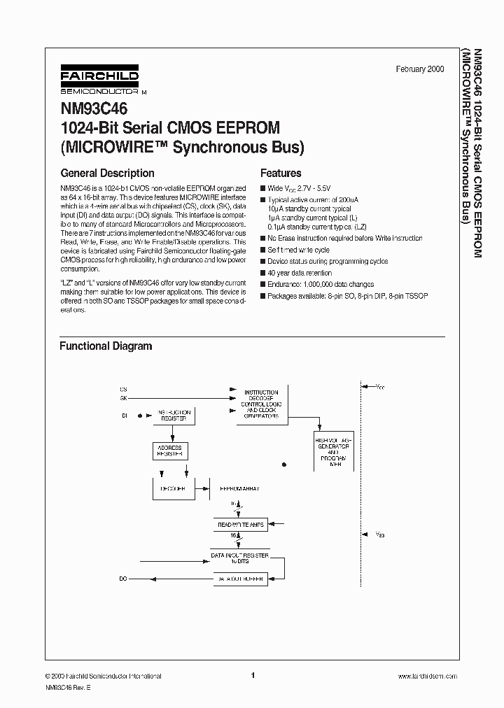 NM93C46_33632.PDF Datasheet