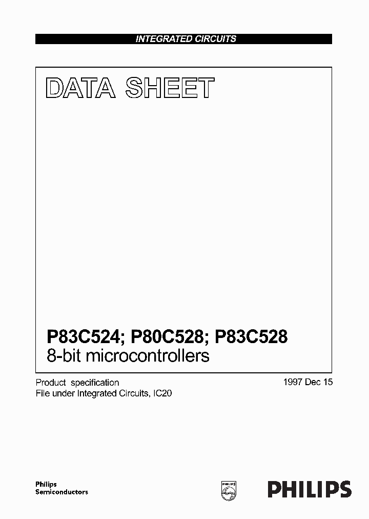 P83C524_130354.PDF Datasheet