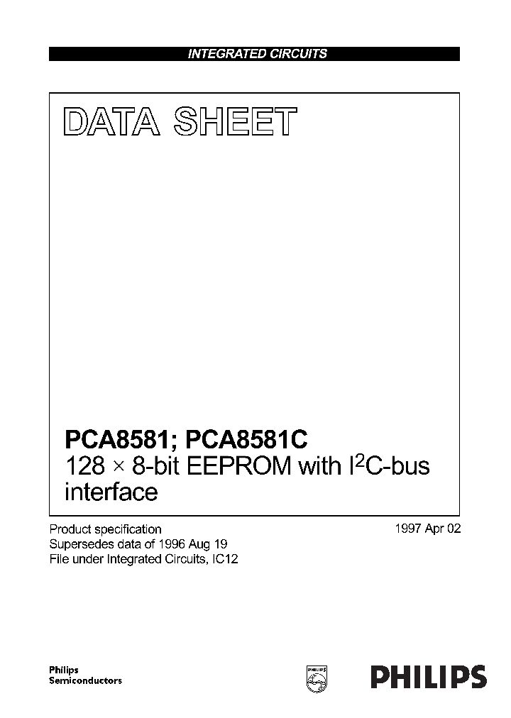 PCA8581_118067.PDF Datasheet