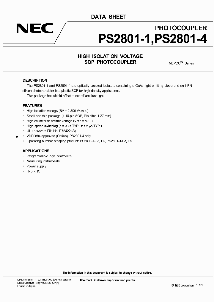 PS2801_34683.PDF Datasheet
