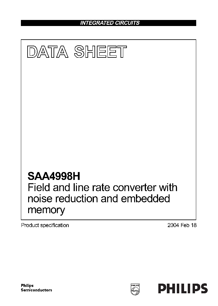 SAA4998H_152444.PDF Datasheet