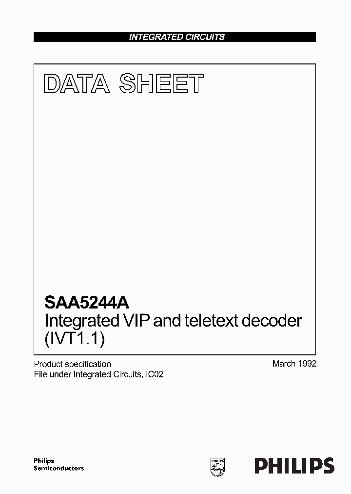 SAA5244_153138.PDF Datasheet