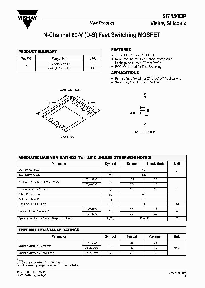 SI7850DP_43178.PDF Datasheet