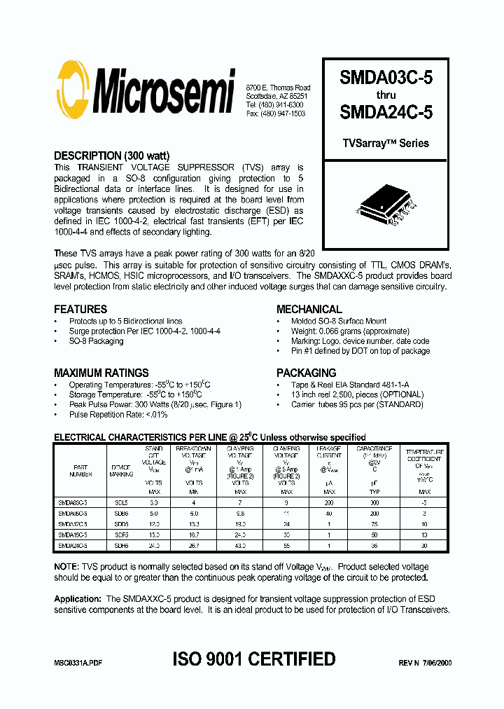 SMDA15C-5_127080.PDF Datasheet