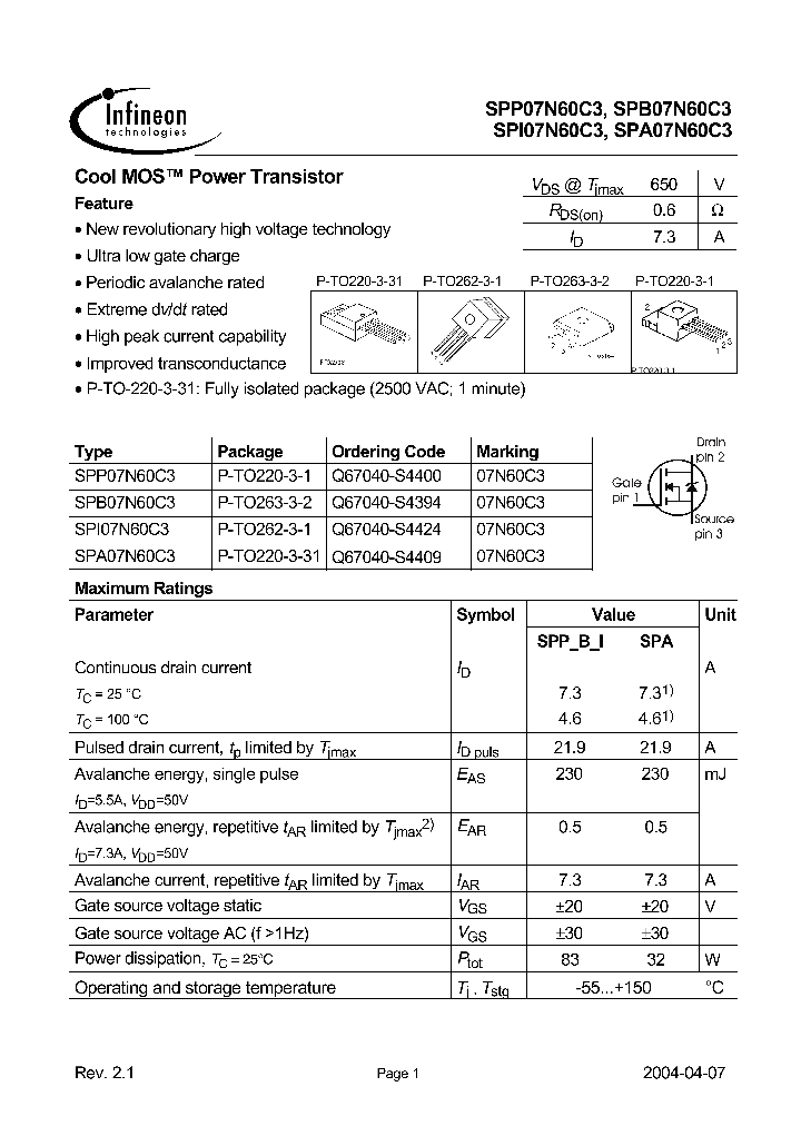 SPA07N60C3_35780.PDF Datasheet