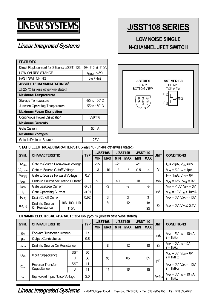 SST109_75107.PDF Datasheet
