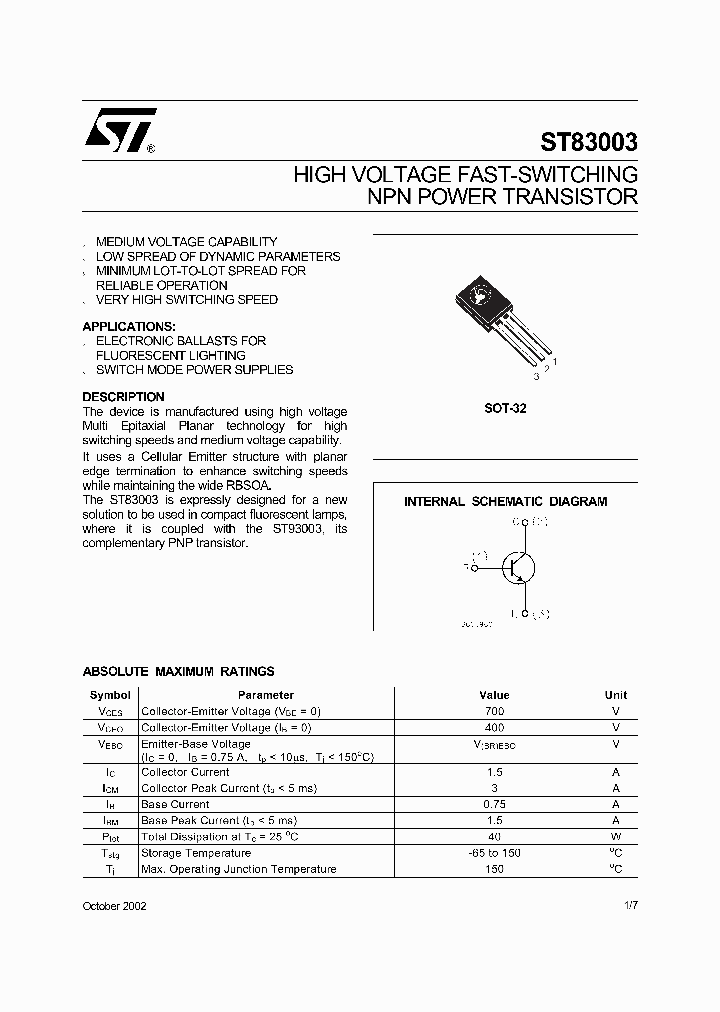 ST83003_187159.PDF Datasheet