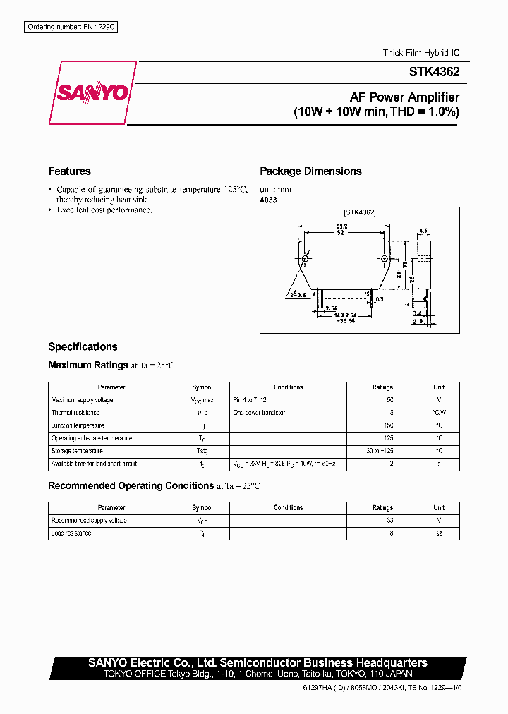 STK4362_165421.PDF Datasheet