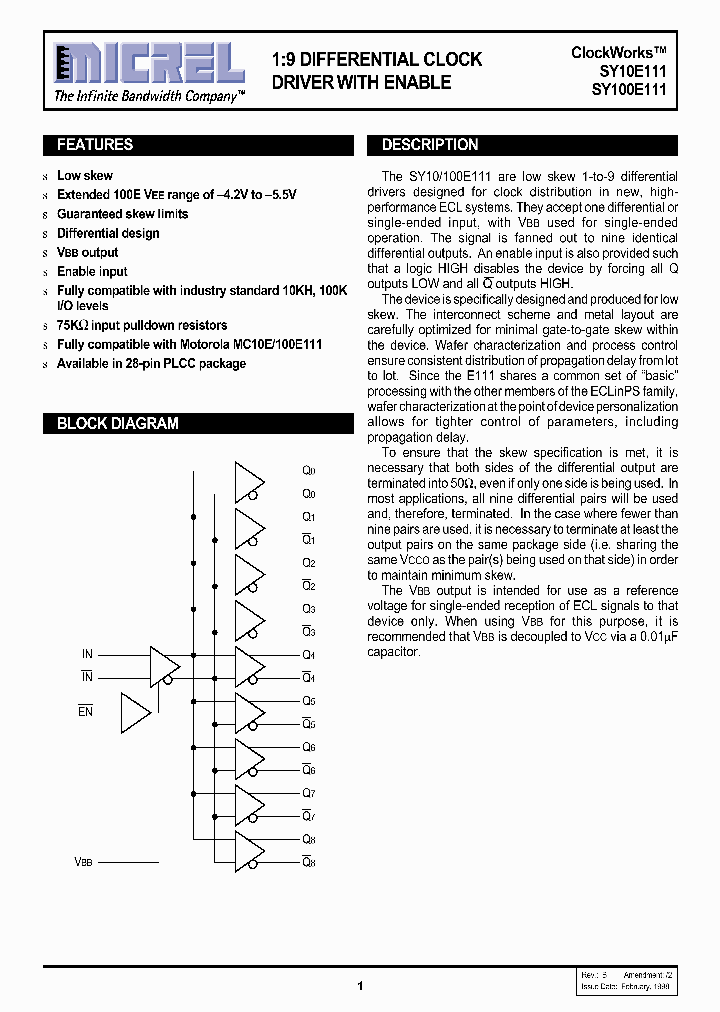 SY10E111_92977.PDF Datasheet