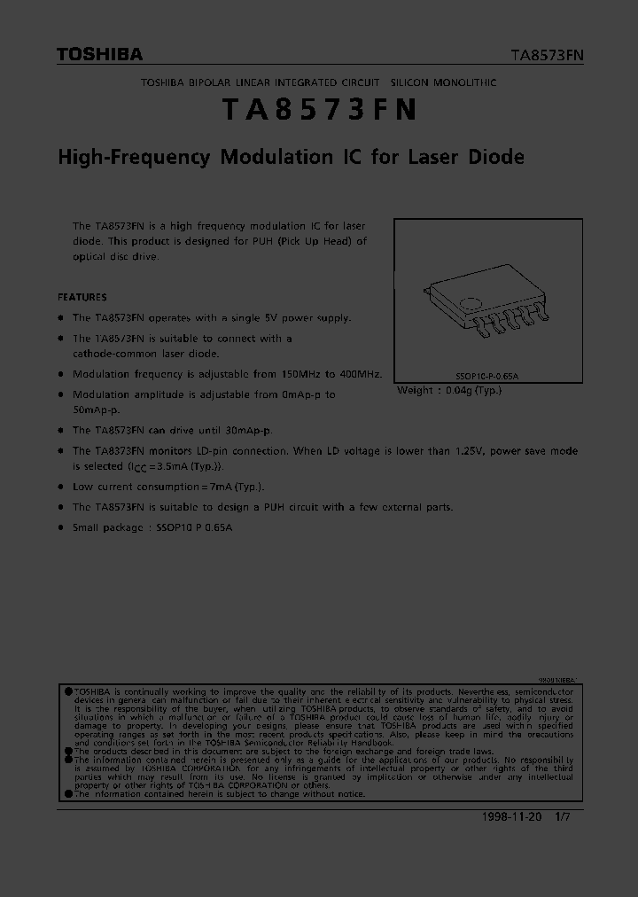 TA8573FN_71872.PDF Datasheet