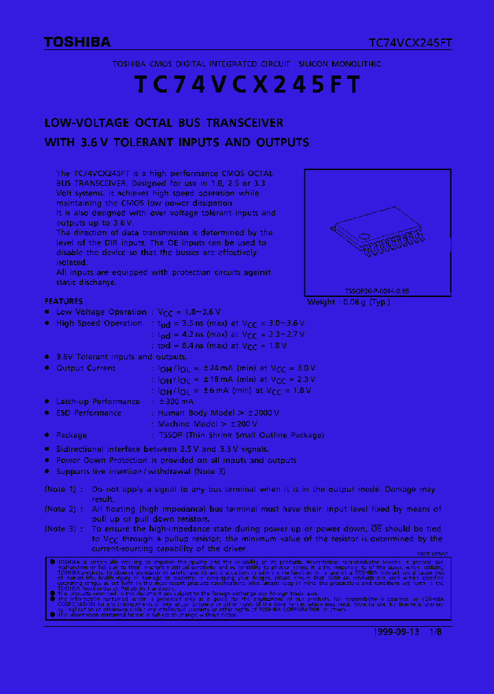 TC74VCX245_36828.PDF Datasheet