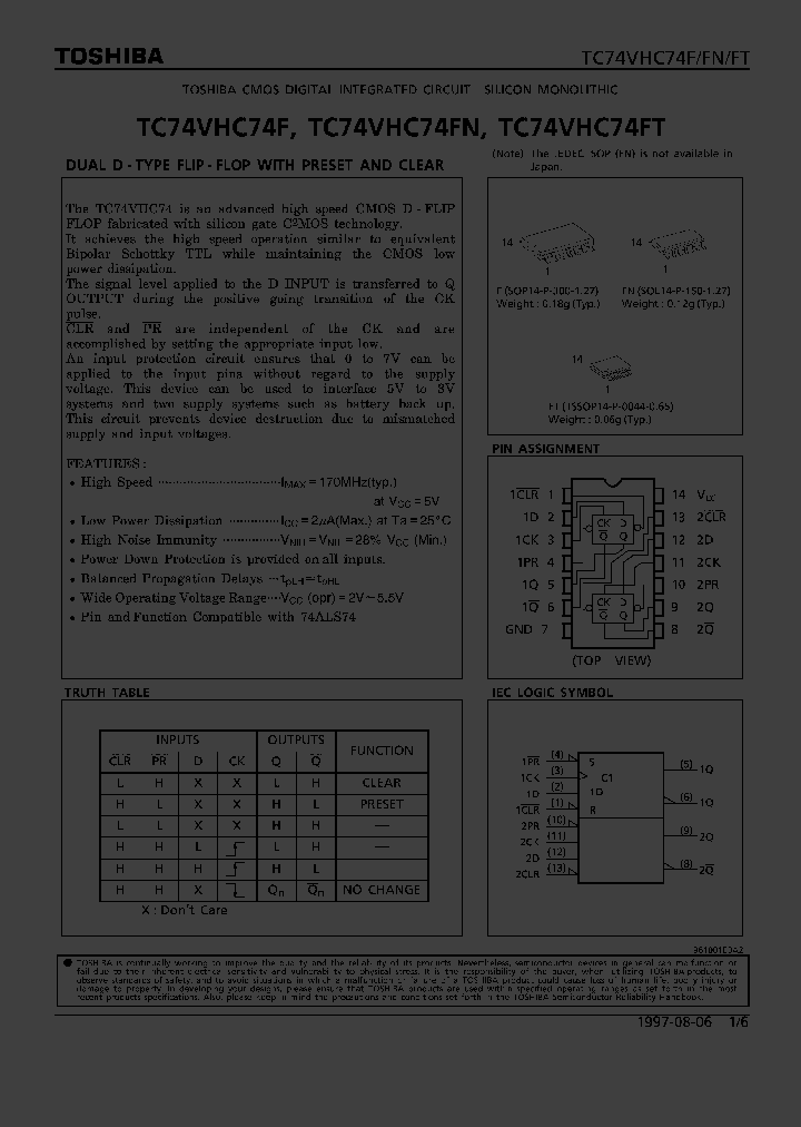 TC74VHC74_55578.PDF Datasheet