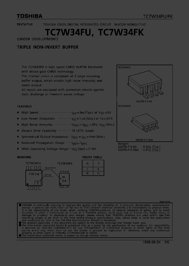 TC7W34_36921.PDF Datasheet